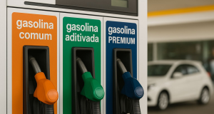 Bombas de gasolina comum, aditivada e premium
