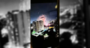 Explosão que ocorreu nesta quinta-feira (13) entre Belém e Tatuapé no centro de montagem com bordas em preto e branco