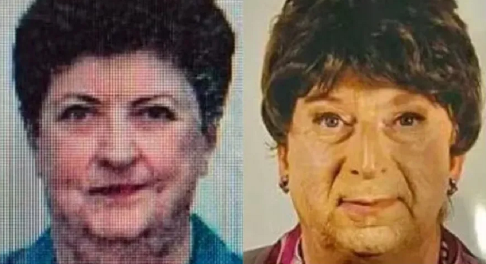 Montagem de fotos de mulher e filho que se passou por ela