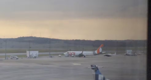 Avião da Gol que apresentou falha técnica no Aeroporto de Belo Horizonte