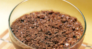 Mousse de chocolate com conhaque