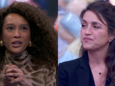 A atriz Taís Araújo e a autora Manuela Dias em montagem de duas fotos