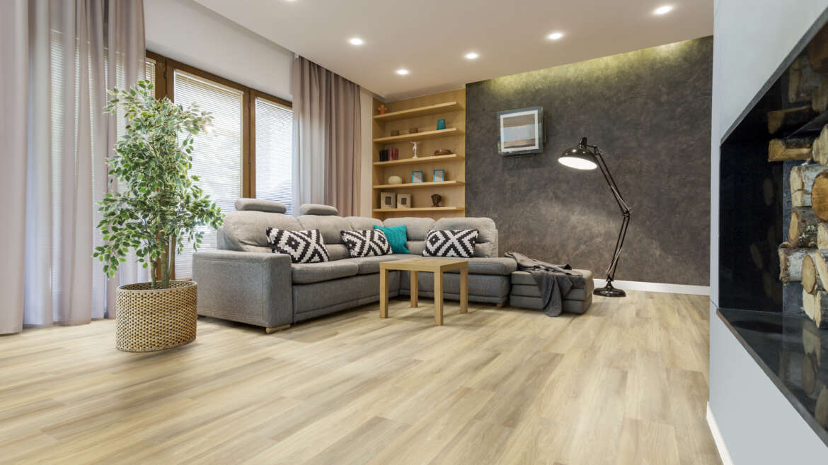 Ambiente com piso vinílico