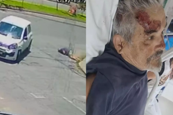 VÍDEO: Jovem atropela idoso com fúria e destrói carro com martelo em Joinville