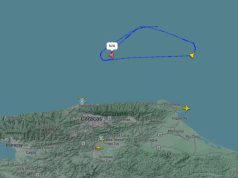 Dois caças americanos fazem voos em círculos em região próxima de Caracas, em 18 de dezembro de 2025