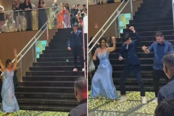 VÍDEO: Mãe e filho faz sucesso com coreografia em formatura e viralizam na web
