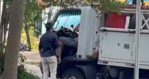 Subprefeito Rafael Minatogawa conversando com funcionário da Enel