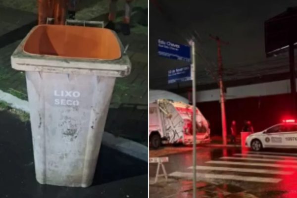 Corpo de mulher é jogado em lixeira, amordaçado com saco plástico na cabeça