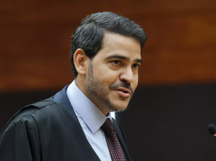 O advogado-geral da União e indicado ao Supremo Tribunal Federal, Jorge Messias, falando, sério