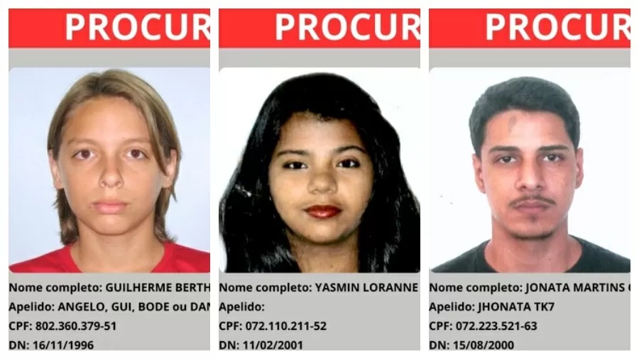 Os criminosos mais procurados do país