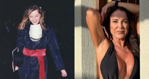 Montagem de fotos de Ivy Mena em formatura e em ensaio fotográfico