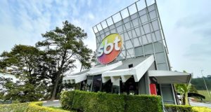 Portaria do SBT na sede de São Paulo