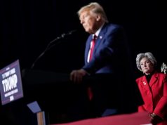 Susie Wiles e Donald Trump nas eleições americanas de 2024