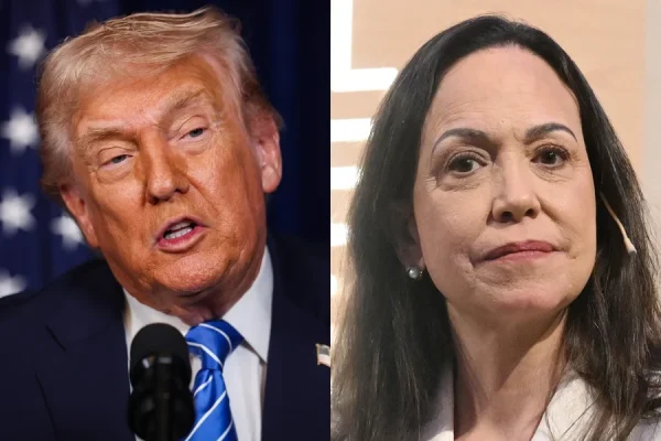 “Grande honra”, diz Trump diz após aceitar medalha do Nobel de María Corina