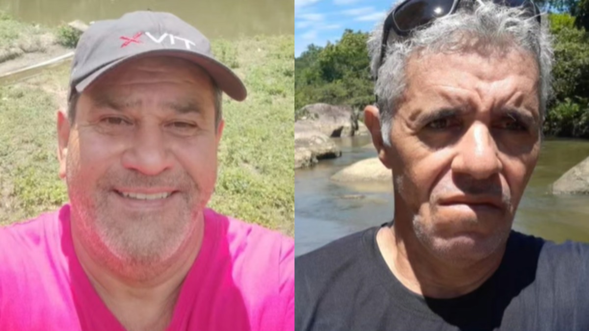 Montagem de fotos de ciclistas que desapareceram