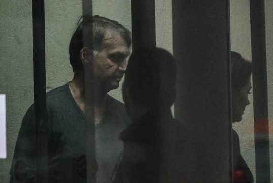 Jair Bolsonaro (PL) na sede da Polícia Federal, em Brasília