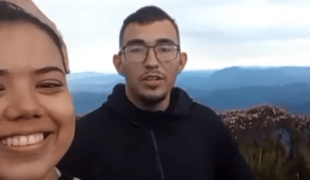 Thayane Smith e Roberto Farias Tomaz em selfie