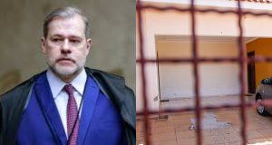 Montagem de fotos do ministro Dias Toffoli e da casa do irmão dele