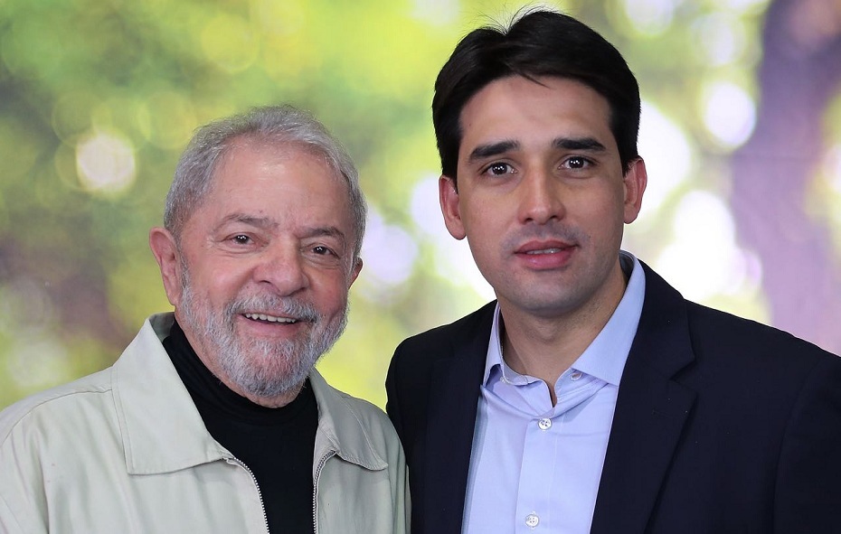 Lula e o ministro de Portos e Aeroportos, Silvio Costa Filho