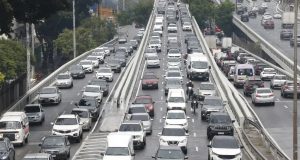Trânsito na Rodovia dos Imigrantes