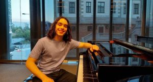 Paulo Arnaldo durante 12º Curso de Masterclasses para Jovens Pianistas no Instituto Chopin
