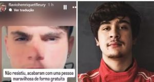 Montagem de fotos de post de tio de Rodrigo Castanheira e Pedro Turra