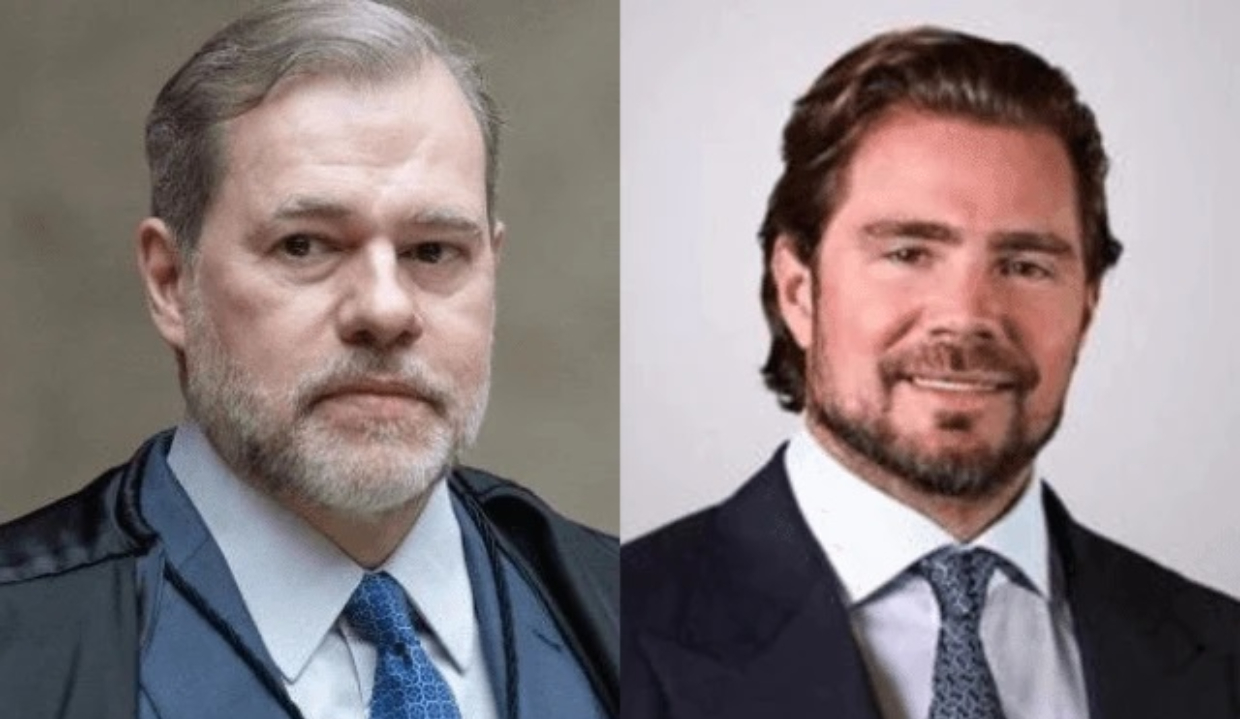 Montagem de duas fotos de Dias Toffoli e Daniel Vorcaro