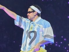 Bad Bunny com camisa da Argentina