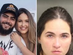 Amanda Vasconcelos com Henrique e em foto na prisão