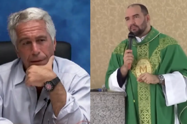 Padre da Bahia fala sobre caso Epstein em missa diante de fiéis