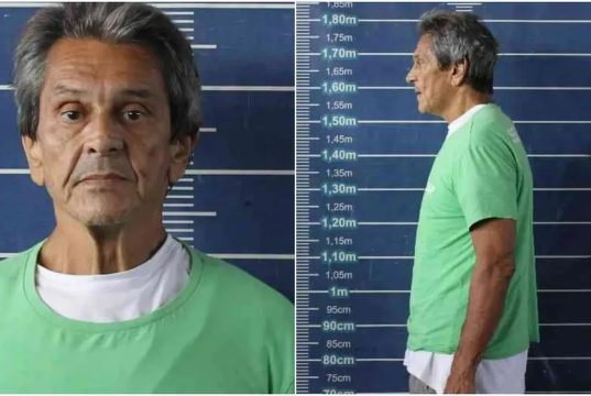 ex-deputado federal Roberto Jefferson em montagem de duas fotos na prisão