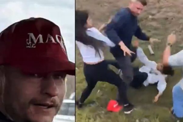 VÍDEO - Trumpista ataca adolescente que protestava contra o ICE e é espancado
