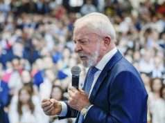 Presidente da República, Luiz Inácio Lula da Silva, durante cerimônia de abertura da Caravana Federativa, falando