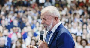 Presidente da República, Luiz Inácio Lula da Silva, durante cerimônia de abertura da Caravana Federativa, falando