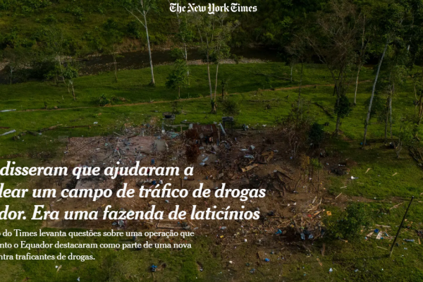 Militares dos EUA participaram de operação com tortura no Equador, diz New York Times