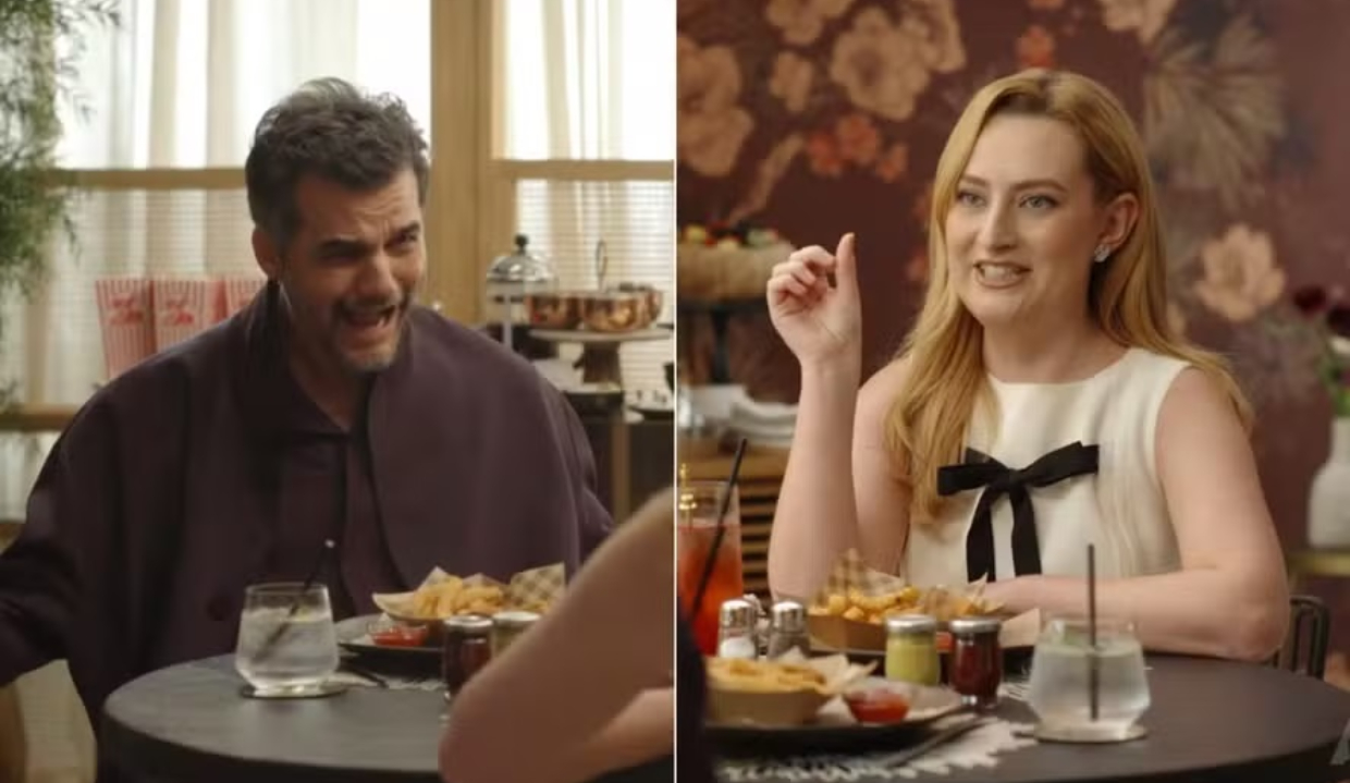 Wagner Moura e Amelia Dimoldenberg em montagem de duas fotos