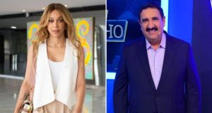 a deputada federal Erika Hilton (PSOL-SP) e Ratinho em pé olhando para a câmera em montagem de duas fotos