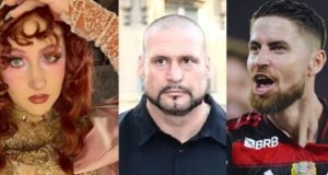 Chappell Roan, Pascal Duvier e Jorginho em montagem de três fotos