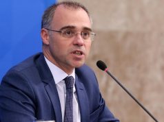 O ministro André Mendonça, do Supremo Tribunal Federal (STF), falando