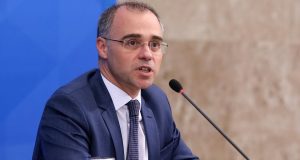 O ministro André Mendonça, do Supremo Tribunal Federal (STF), falando