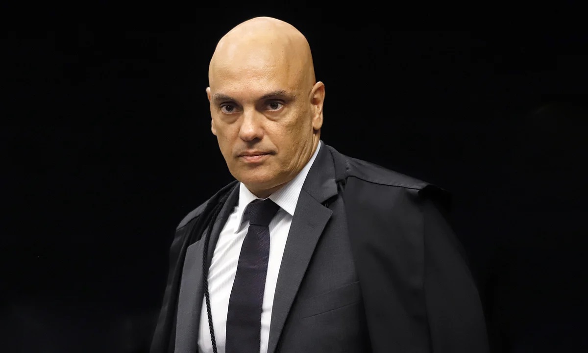 O ministro Alexandre de Moraes, do Supremo Tribunal Federal (STF), sério