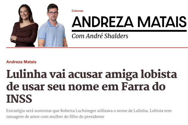 Metrópoles inova e assume lugar de advogados de Lulinha em matéria psicografada