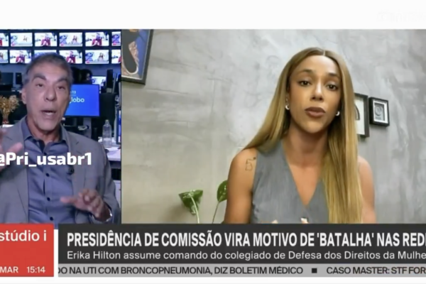 "Quanto mais Erika Hilton falar, melhor para Flávio Bolsonaro”, diz Demétrio Magnoli na GloboNews
