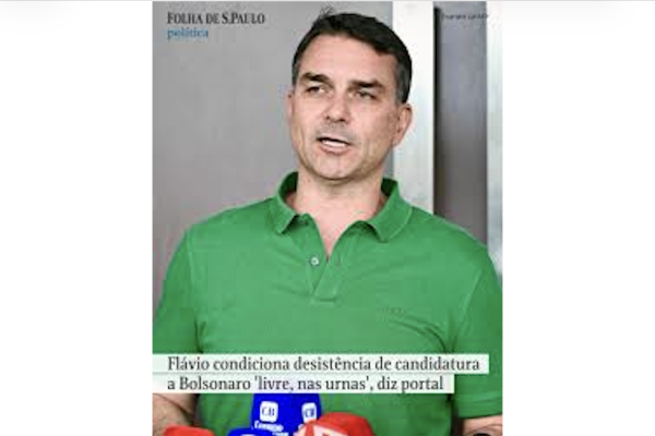 Normalizando o golpismo: Flávio Bolsonaro vira "Flávio" para a Folha, diz ombudsman