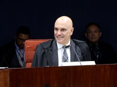 Alexandre de Moraes em sessão da Primeira turma do STF no dia 28/04/2026