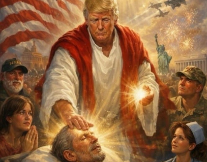 Trump publica imagem dele mesmo como Jesus após atacar o Papa
