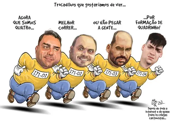 Charge: Formação de Quadrinhos. Por Renato Aroeira