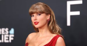 A cantora Taylor Swift, em premiação