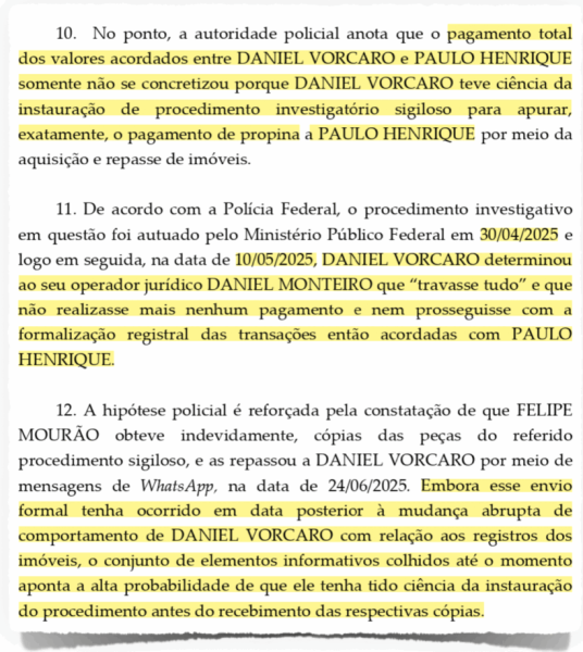 Daniel Vorcaro enviava propina para BRB