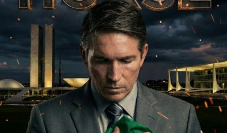 O ator Jim Caviezel, que fará Jair Bolsonaro em "Dark Horse"